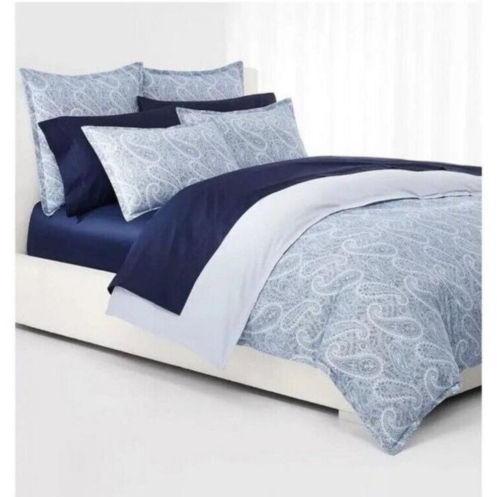 Paisley Duvet Set Lauren Ralph Lauren Flannel Duvet Cover Set Bantry Blue, Queen